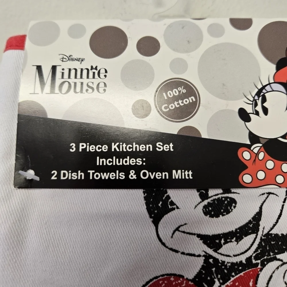 Disney Mickey Mouse and Minnie Mouse true love 3 piece kitchen set